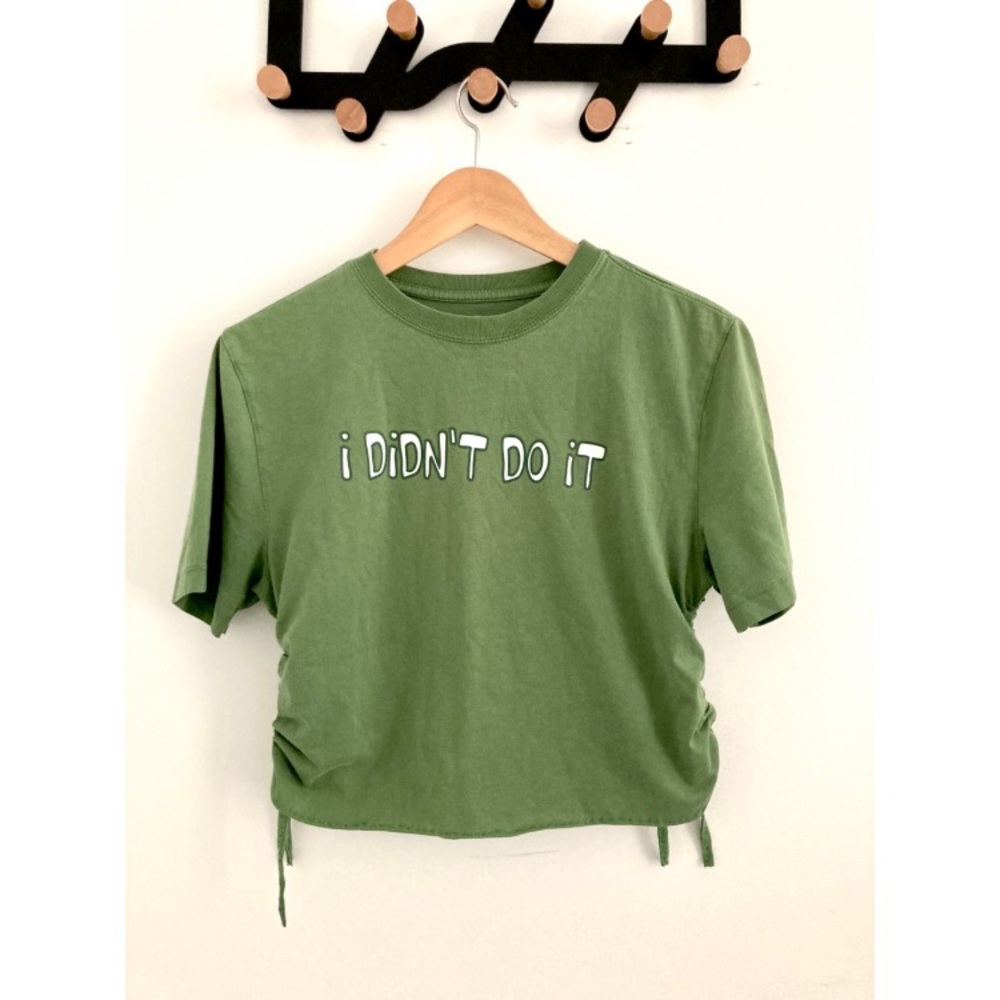 I didn’t do it y2k crop top